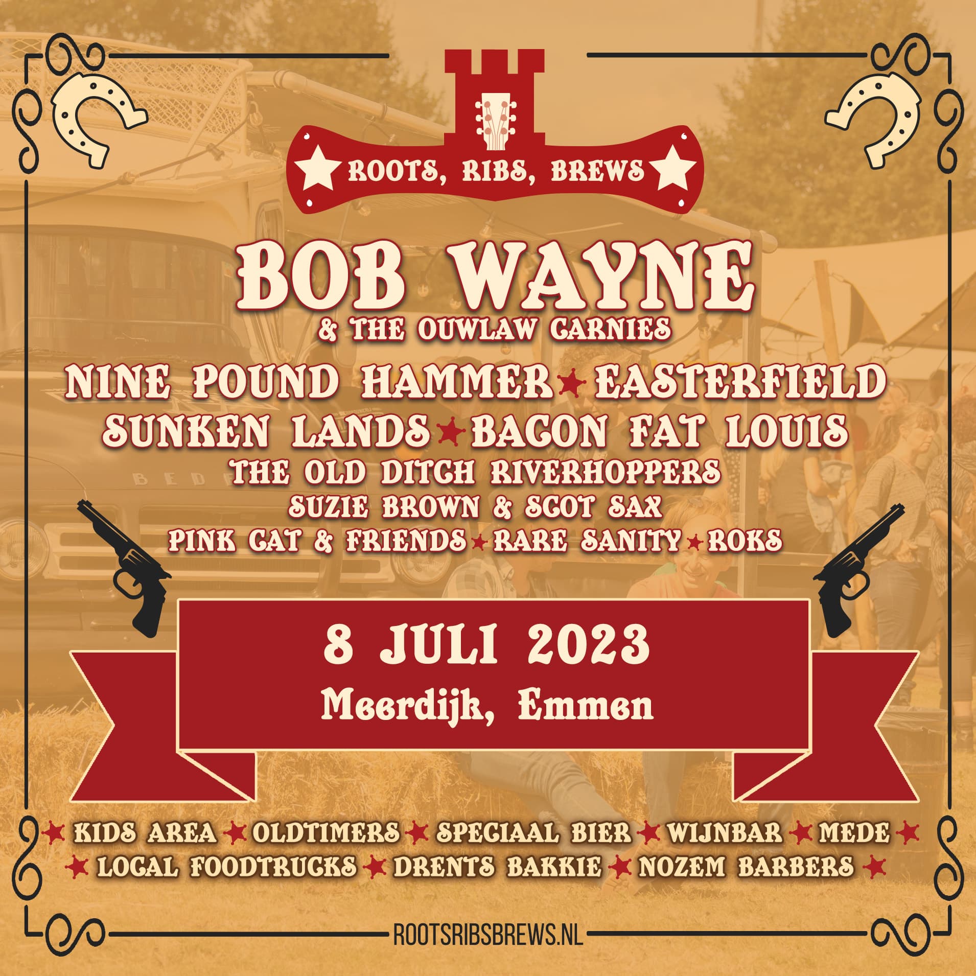 Vier nieuwe namen voor Roots, Ribs, Brews 2023